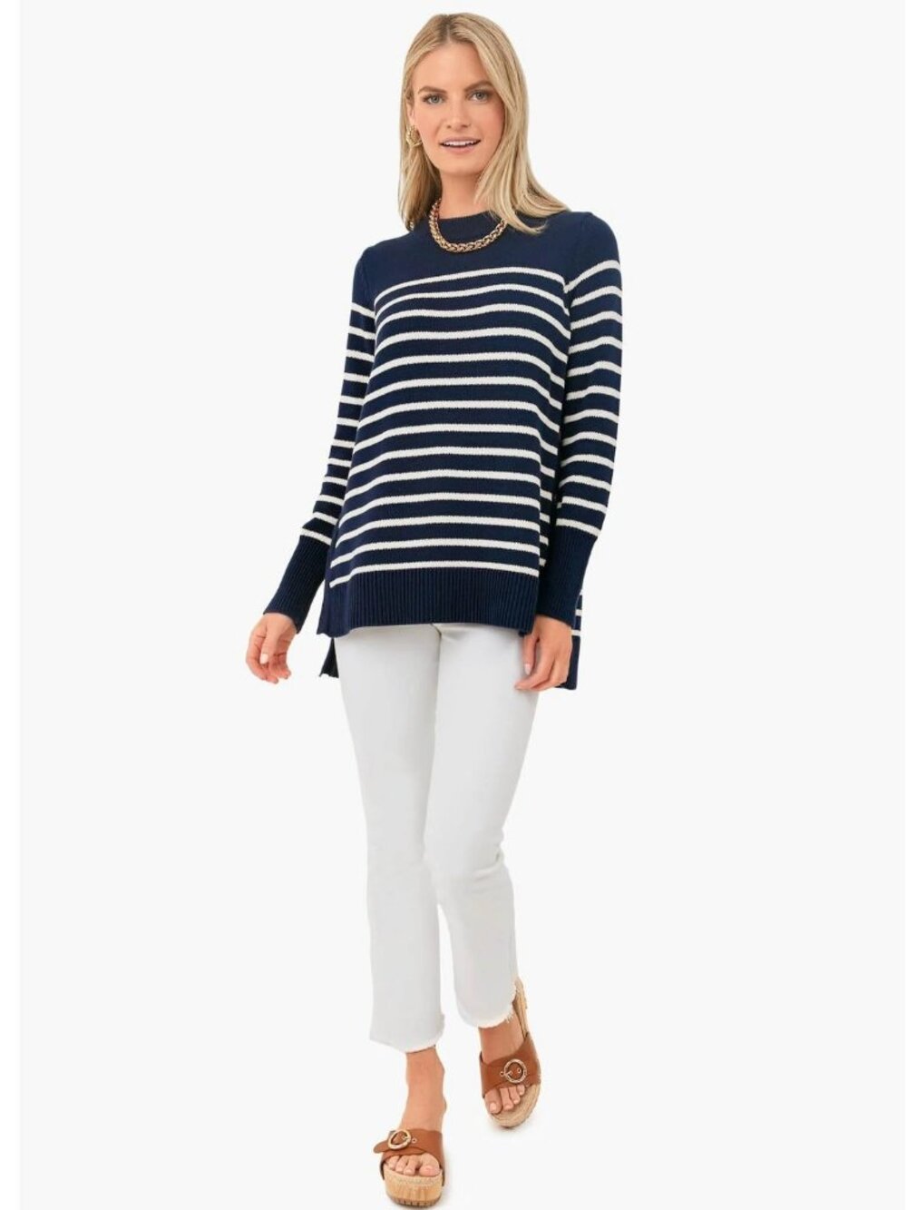 Tuckernuck Bar Harbor Sweater Navy Stripe